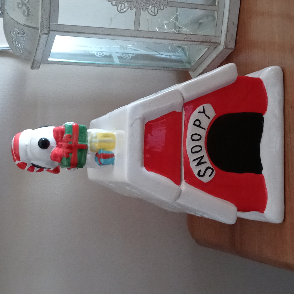 Snoopy Christmas Cookie Jar